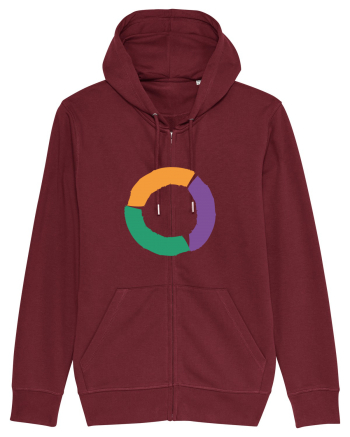 Color Wheel - orange&violet&green Burgundy