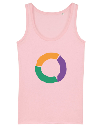 Color Wheel - orange&violet&green Cotton Pink