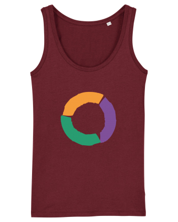 Color Wheel - orange&violet&green Burgundy