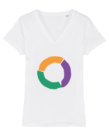 Color Wheel - orange&violet&green White