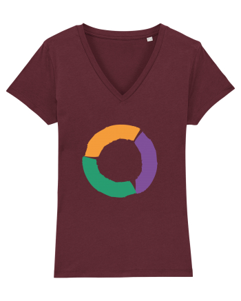 Color Wheel - orange&violet&green Burgundy