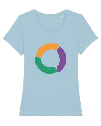 Color Wheel - orange&violet&green Sky Blue