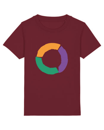 Color Wheel - orange&violet&green Burgundy