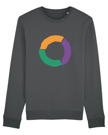 Color Wheel - orange&violet&green Anthracite