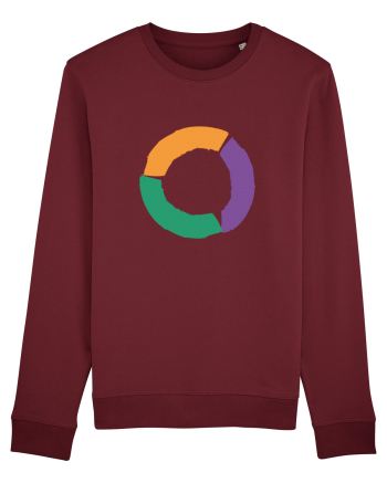 Color Wheel - orange&violet&green Burgundy