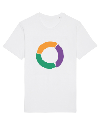Color Wheel - orange&violet&green White