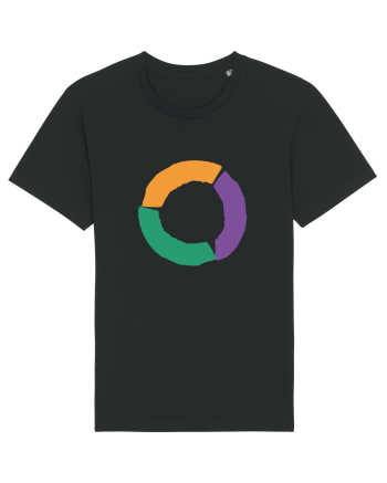 Color Wheel - orange&violet&green Black