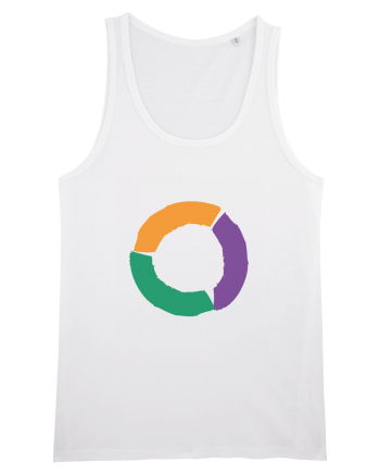Color Wheel - orange&violet&green White
