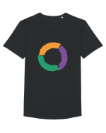 Color Wheel - orange&violet&green Tricou mânecă scurtă guler larg Bărbat Skater
