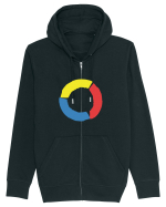 Color Wheel - yellow&red&blue Hanorac cu fermoar Unisex Connector