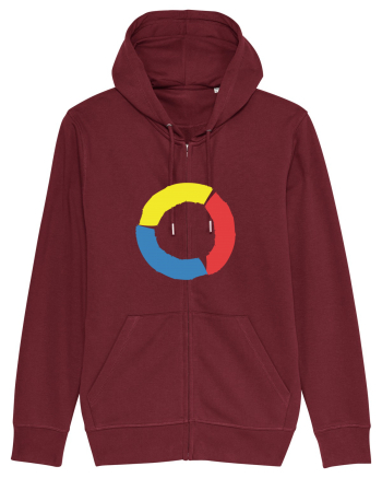 Color Wheel - yellow&red&blue Burgundy