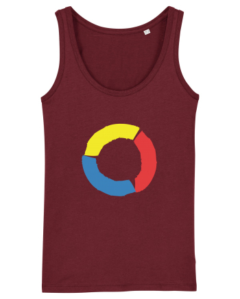 Color Wheel - yellow&red&blue Burgundy