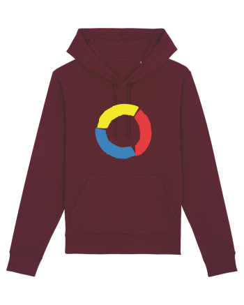 Color Wheel - yellow&red&blue Burgundy