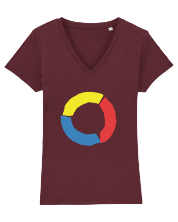 Color Wheel - yellow&red&blue Burgundy