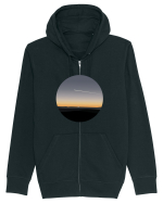 Photo Illustration - airplane in the sunset Hanorac cu fermoar Unisex Connector