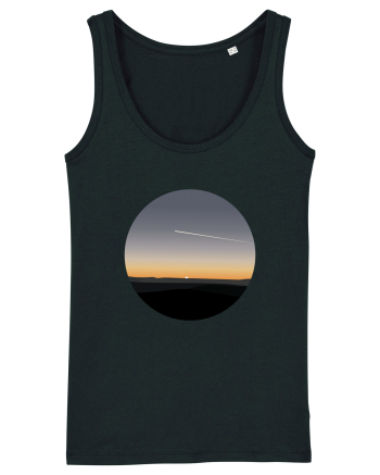 Photo Illustration - airplane in the sunset Black
