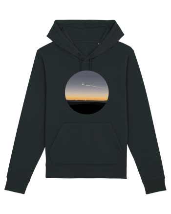 Photo Illustration - airplane in the sunset Black