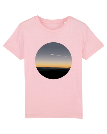 Photo Illustration - airplane in the sunset Cotton Pink