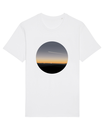 Photo Illustration - airplane in the sunset White
