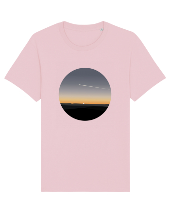 Photo Illustration - airplane in the sunset Cotton Pink