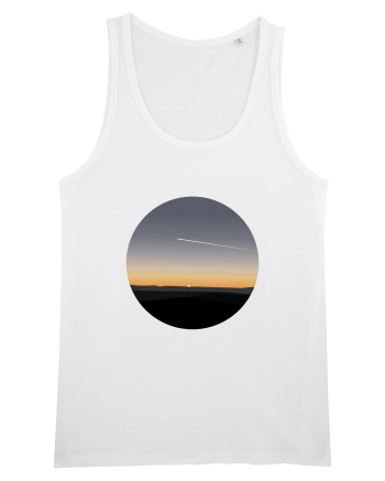 Photo Illustration - airplane in the sunset White