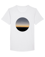 Photo Illustration - airplane in the sunset Tricou mânecă scurtă guler larg Bărbat Skater