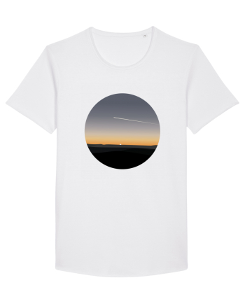 Photo Illustration - airplane in the sunset White