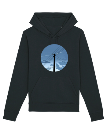 Photo Illustration - black electricity pole Black