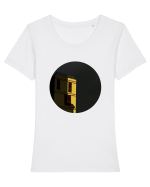 Photo Illustration - building in the sunset Tricou mânecă scurtă guler larg fitted Damă Expresser