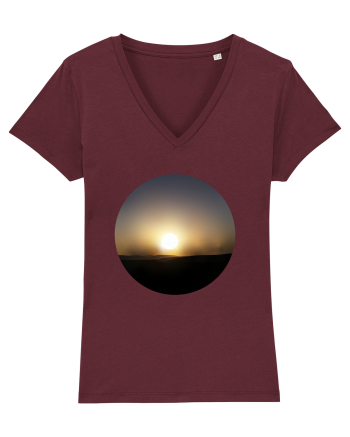Photo Illustration - sunset haze Burgundy