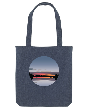 Photo Illustration - reflected sunset Midnight Blue
