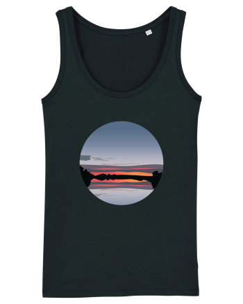 Photo Illustration - reflected sunset Black