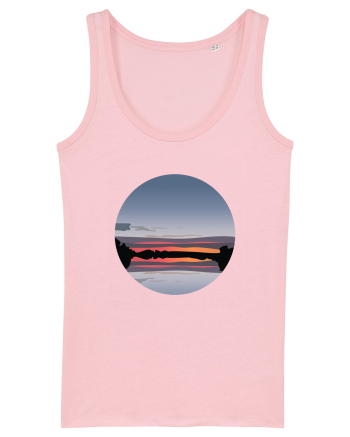 Photo Illustration - reflected sunset Cotton Pink