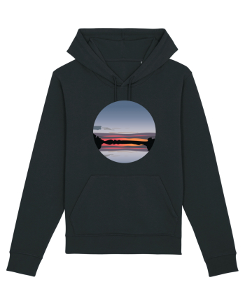 Photo Illustration - reflected sunset Black