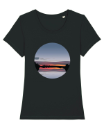 Photo Illustration - reflected sunset Tricou mânecă scurtă guler larg fitted Damă Expresser