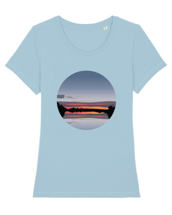 Photo Illustration - reflected sunset Sky Blue