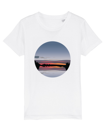 Photo Illustration - reflected sunset White