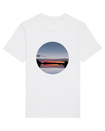 Photo Illustration - reflected sunset White