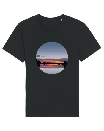 Photo Illustration - reflected sunset Black