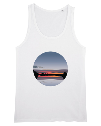 Photo Illustration - reflected sunset White