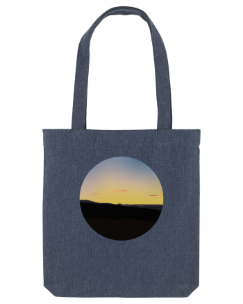 Photo Illustration - three cloud sunset Midnight Blue