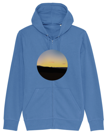 Photo Illustration - three cloud sunset Bright Blue