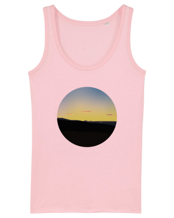 Photo Illustration - three cloud sunset Cotton Pink