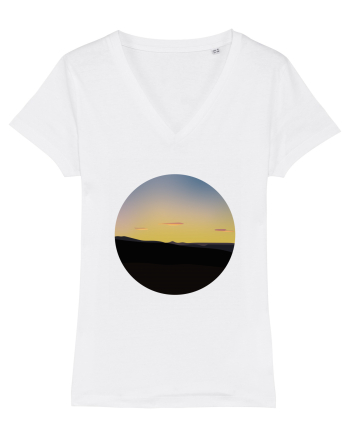Photo Illustration - three cloud sunset White