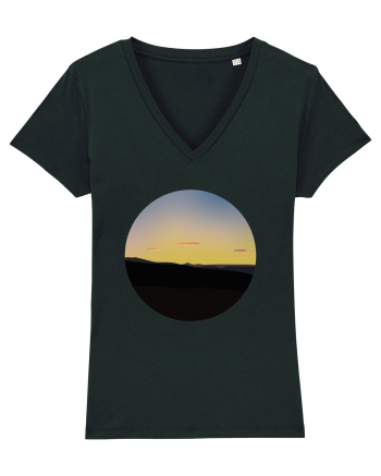 Photo Illustration - three cloud sunset Black