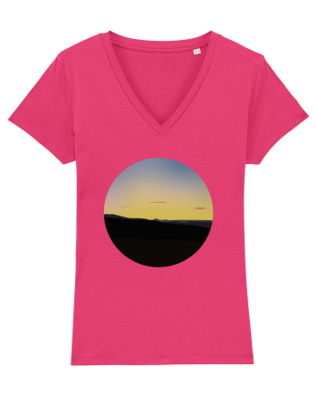 Photo Illustration - three cloud sunset Raspberry
