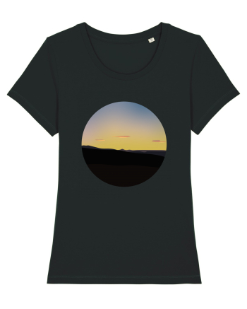 Photo Illustration - three cloud sunset Black
