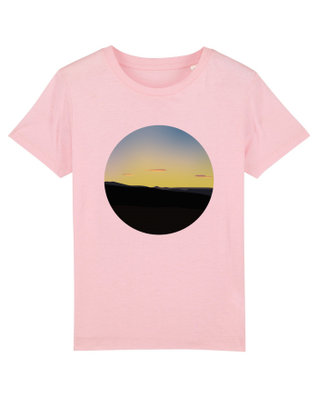 Photo Illustration - three cloud sunset Cotton Pink