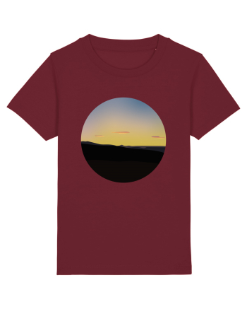 Photo Illustration - three cloud sunset Burgundy