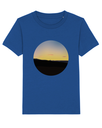 Photo Illustration - three cloud sunset Majorelle Blue